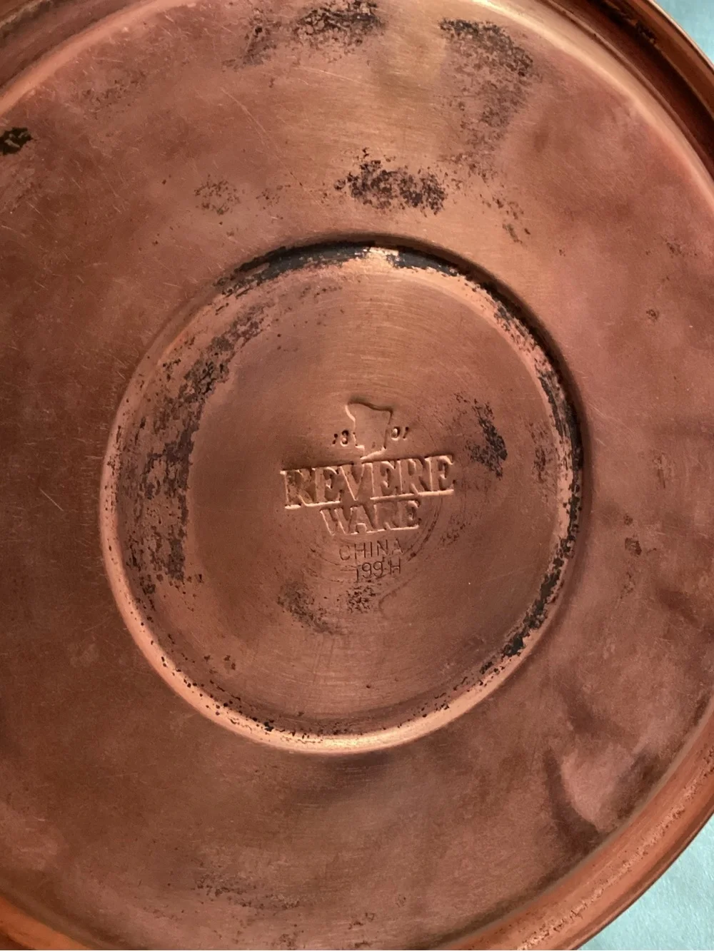 Vintage Revere Ware 7” Copper Bottom Whistling Tea Kettle